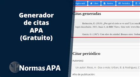 pagina para citas|Formato APA con el Generador APA de Scribbr